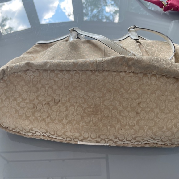 Coach shoulder purse  cream authentic - Picture 6 of 7